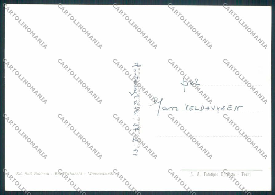 Terni Montecastrilli Foto FG cartolina ZF7353 – retro