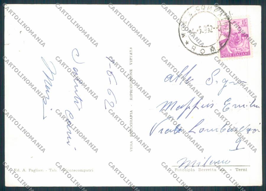 Roma Monte Compatri Foto FG cartolina ZF7367 – retro