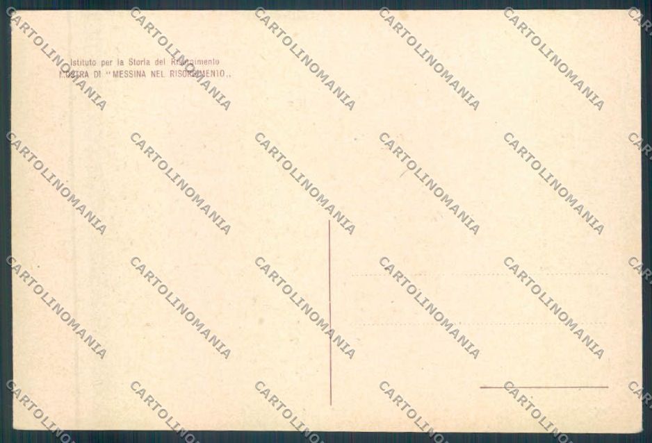 Messina Risorgimento Caglià Ferro FG cartolina ZF7380 – retro