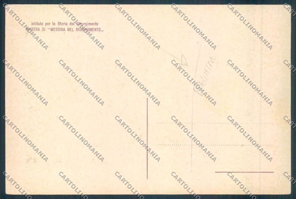 Messina Risorgimento Rosa Rosso FG cartolina ZF7381 – retro