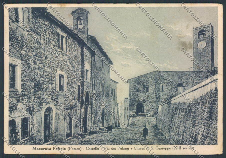Pesaro Macerata Feltria ABRASA FG cartolina ZF7385 – fronte
