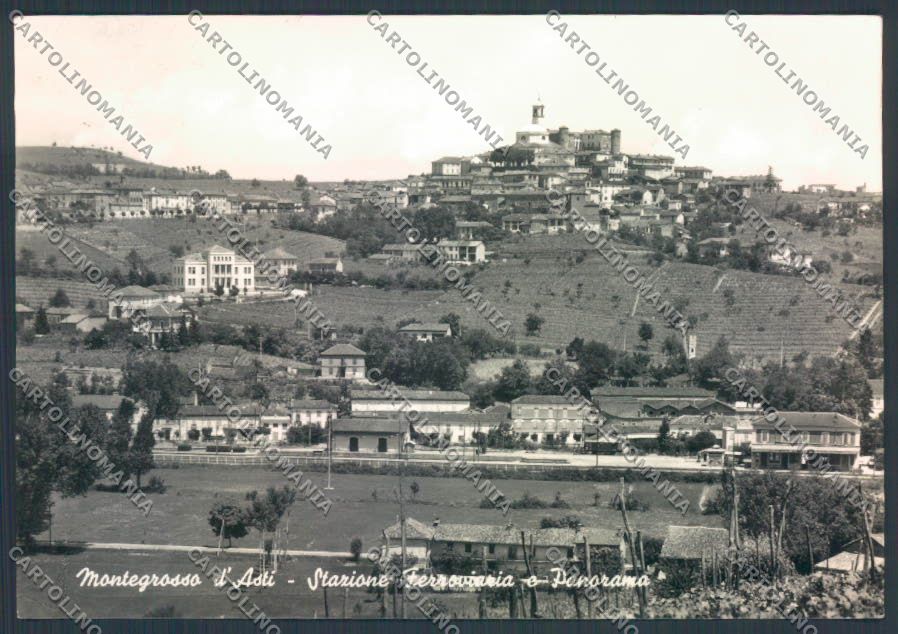 Asti Montegrosso Stazione Foto FG cartolina ZF7415 – fronte