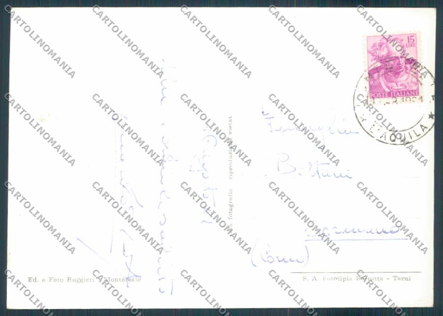 L'Aquila Montereale Foto FG cartolina ZF7422 – retro