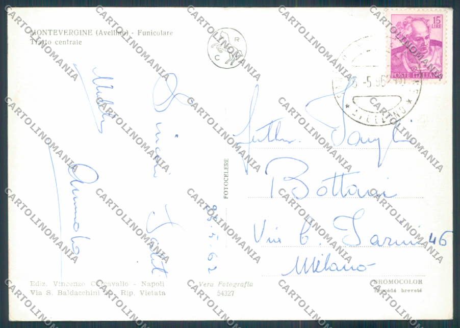 Avellino Montevergine Foto FG cartolina ZF7423 – retro