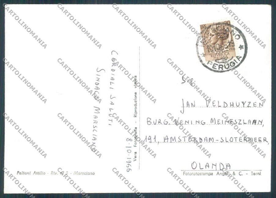 Perugia Marsciano Foto FG cartolina ZF7441 – retro