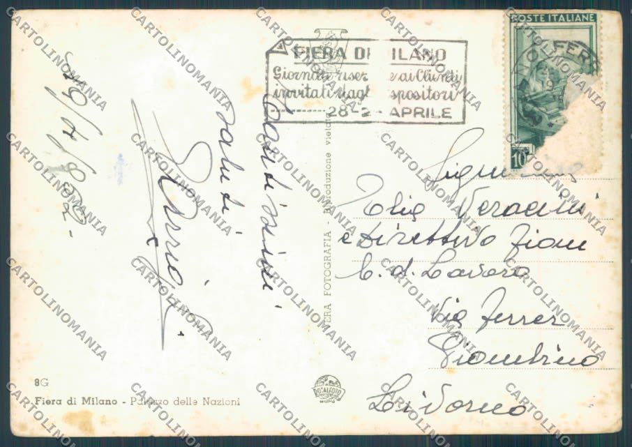 Milano Città Foto FG cartolina ZF7443 – retro