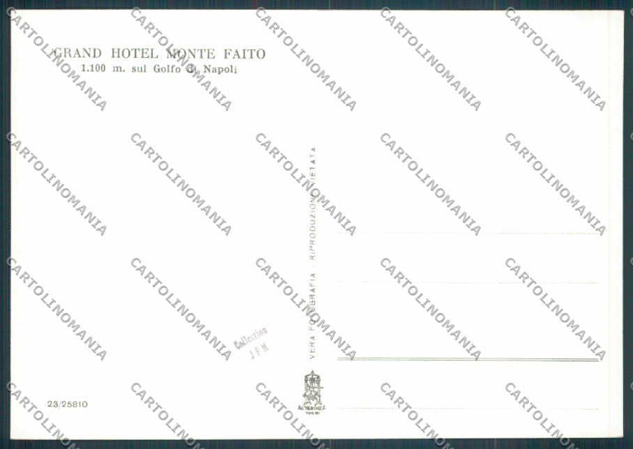 Napoli Vico Equense Monte Faito Foto FG cartolina ZF7515 – retro