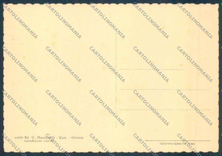 Terni Orvieto FG cartolina ZF7555 – retro