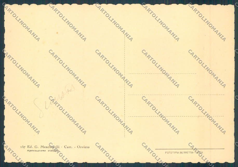 Terni Orvieto SCOLLATA FG cartolina ZF7562 – retro