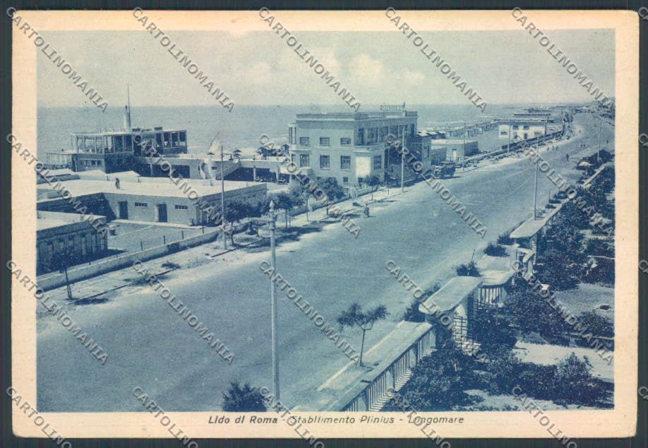 Roma Ostia Lido PIEGHINE FG cartolina ZF7577 – fronte