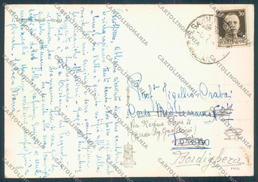 Nuoro Orani Costumi Foto FG cartolina ZF7592 – retro