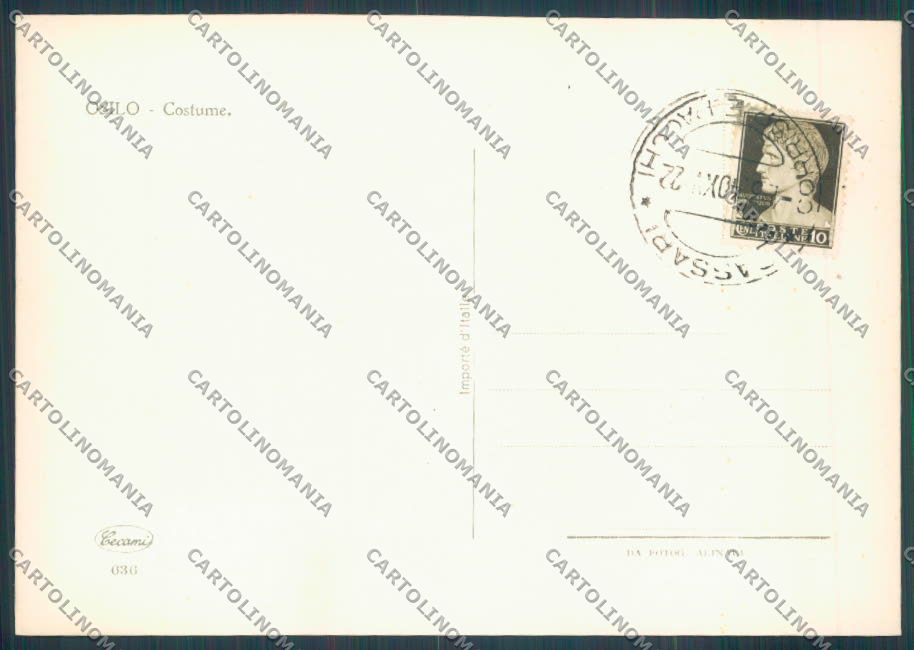 Sassari Osilo Costumi Foto FG cartolina ZF7603 – retro