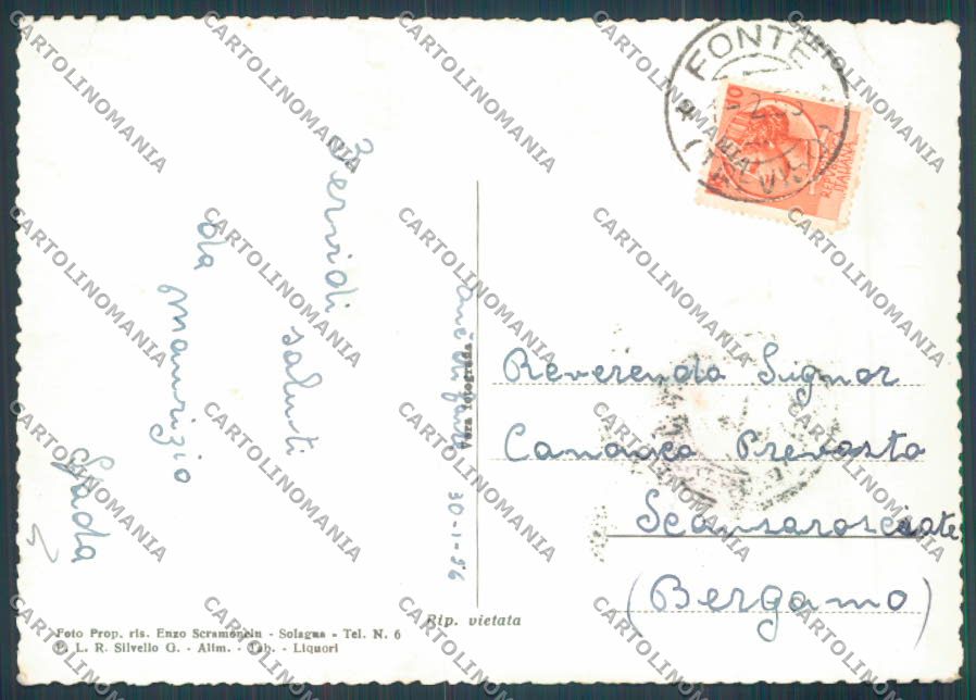 Treviso Oné di Fonte Foto FG cartolina ZF7619 – retro