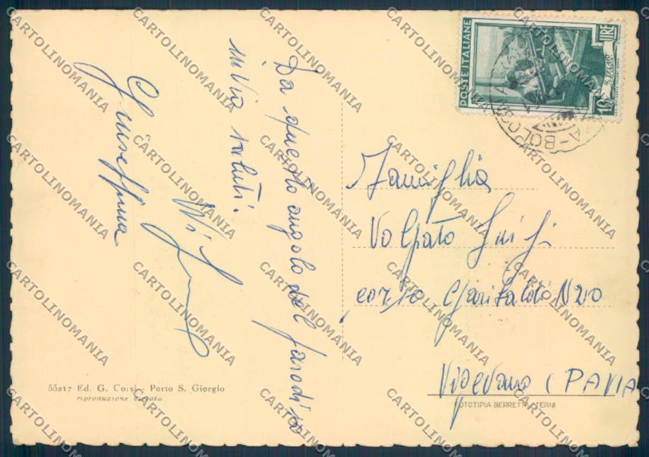 Ascoli Piceno Porto San Giorgio FG cartolina ZF7641 – retro