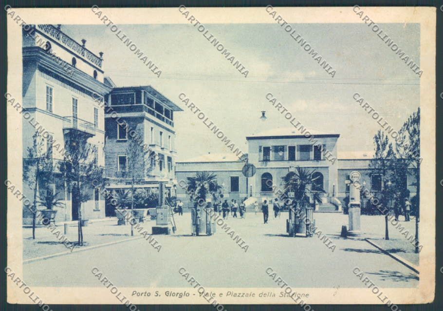 Ascoli Piceno Porto San Giorgio Stazione TRACCE UMIDO FG cartolina ZF7650 – fronte