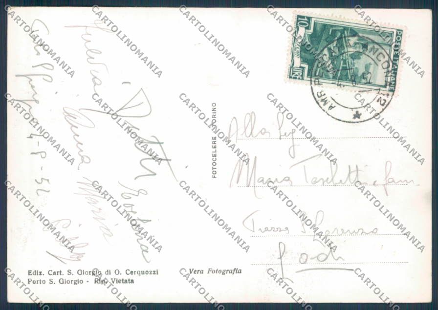 Ascoli Piceno Porto San Giorgio Foto FG cartolina ZF7659 – retro