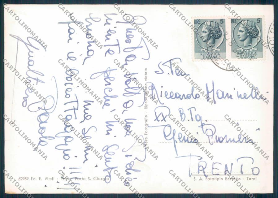 Ascoli Piceno Porto San Giorgio Foto FG cartolina ZF7668 – retro