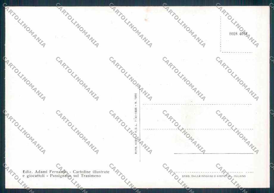 Perugia Passignano Sul Trasimeno Foto FG cartolina ZF7705 – retro