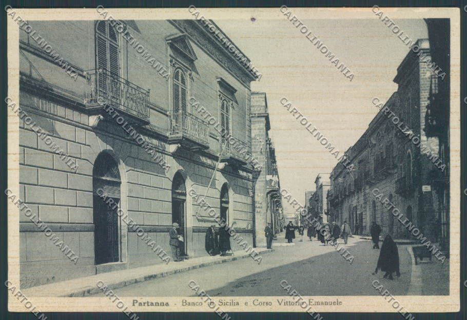Trapani Partanna Banca FG cartolina ZF7709 – fronte