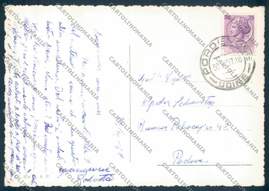Pordenone Città FG cartolina ZF7716 – retro