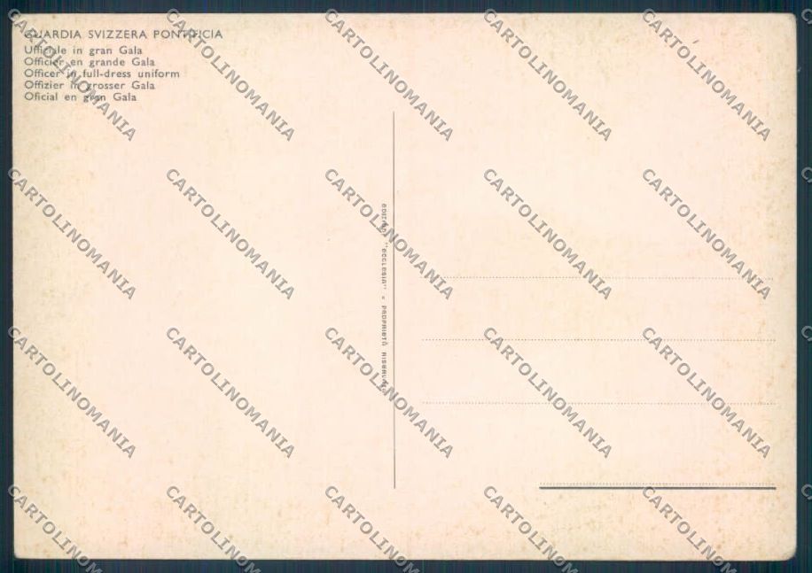 Roma Guardia Svizzera Pontificia Vaticano FG cartolina ZF7726 – retro