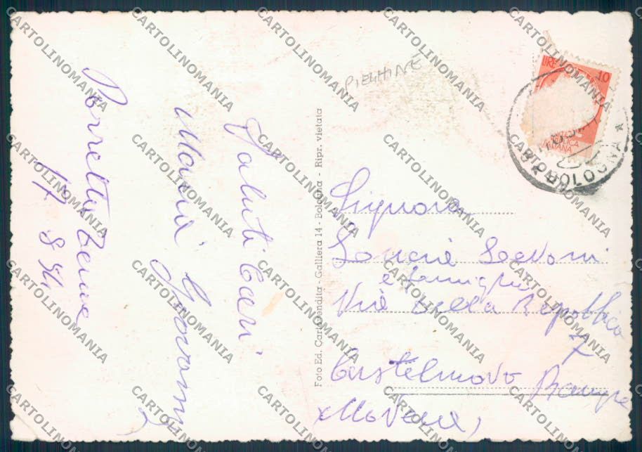 Bologna Porretta Terme PIEGHINE FG cartolina ZF7737 – retro