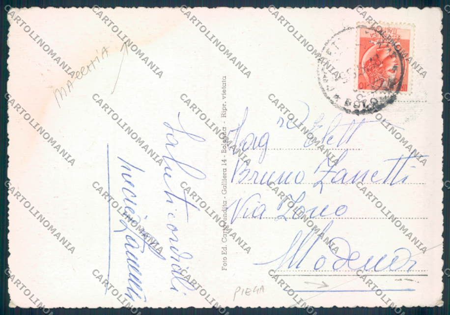 Bologna Porretta Terme FG cartolina ZF7743 – retro