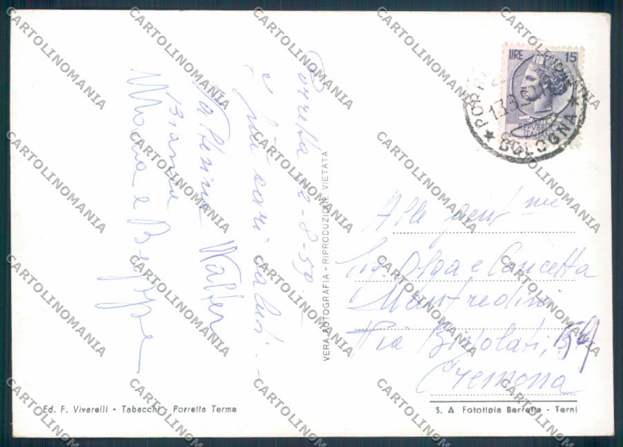 Bologna Porretta Terme Foto FG cartolina ZF7750 – retro