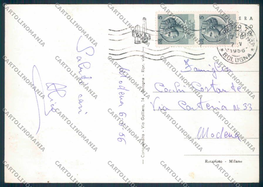 Bologna Porretta Terme FG cartolina ZF7758 – retro