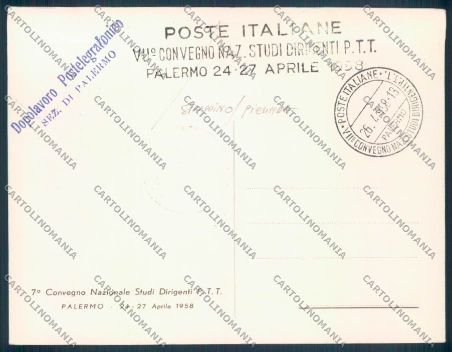 Palermo Città FG cartolina ZF7768 – retro