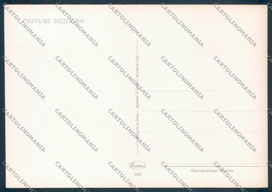 Palermo Città Costumi Siciliani FG cartolina ZF7786 – retro