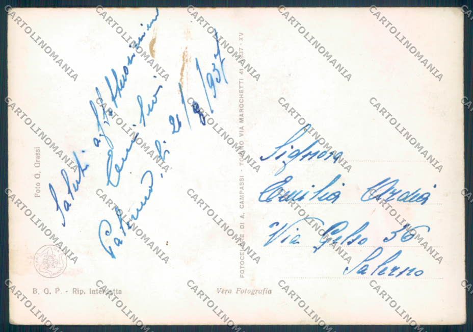 Palermo Mondello Foto FG cartolina ZF7788 – retro