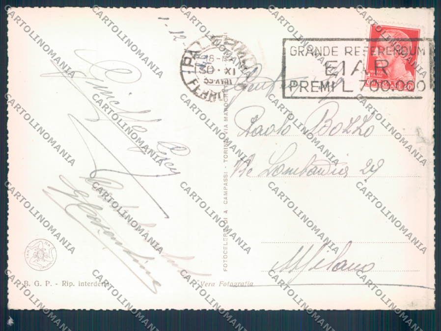 Palermo Città ABRASA Foto FG cartolina ZF7789 – retro