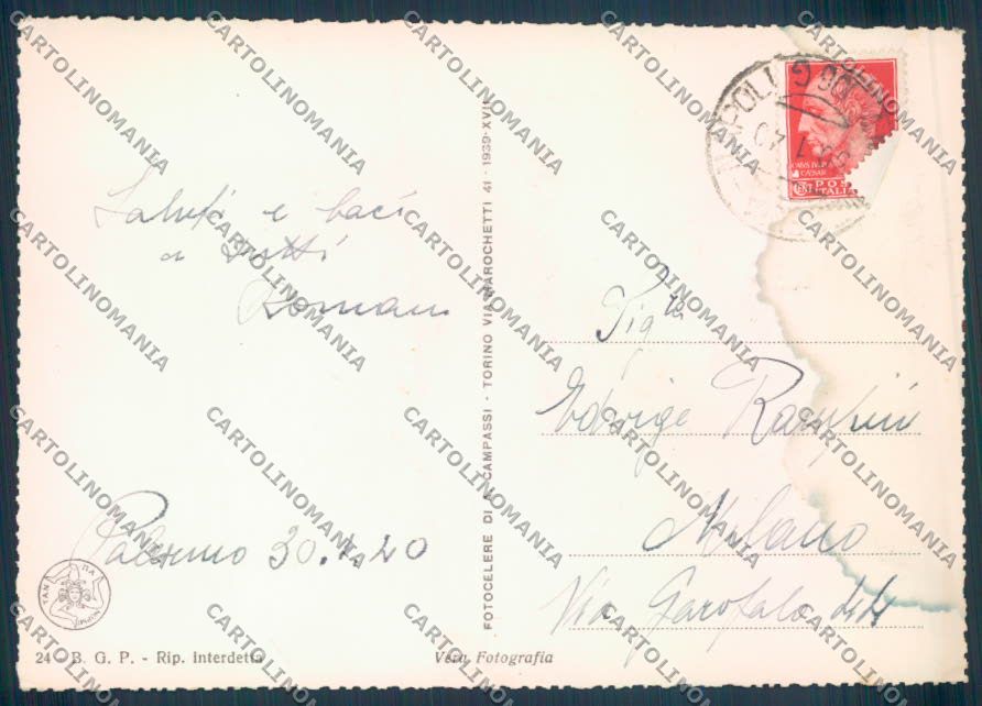 Palermo Città Carro Siciliani Foto FG cartolina ZF7792 – retro