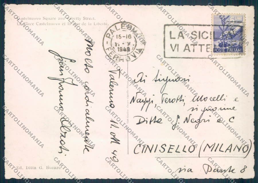 Palermo Città Foto FG cartolina ZF7798 – retro