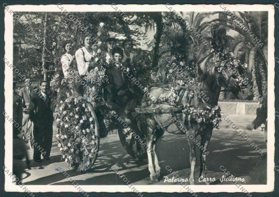 Palermo Città Carro Siciliani Foto FG cartolina ZF7806 – fronte
