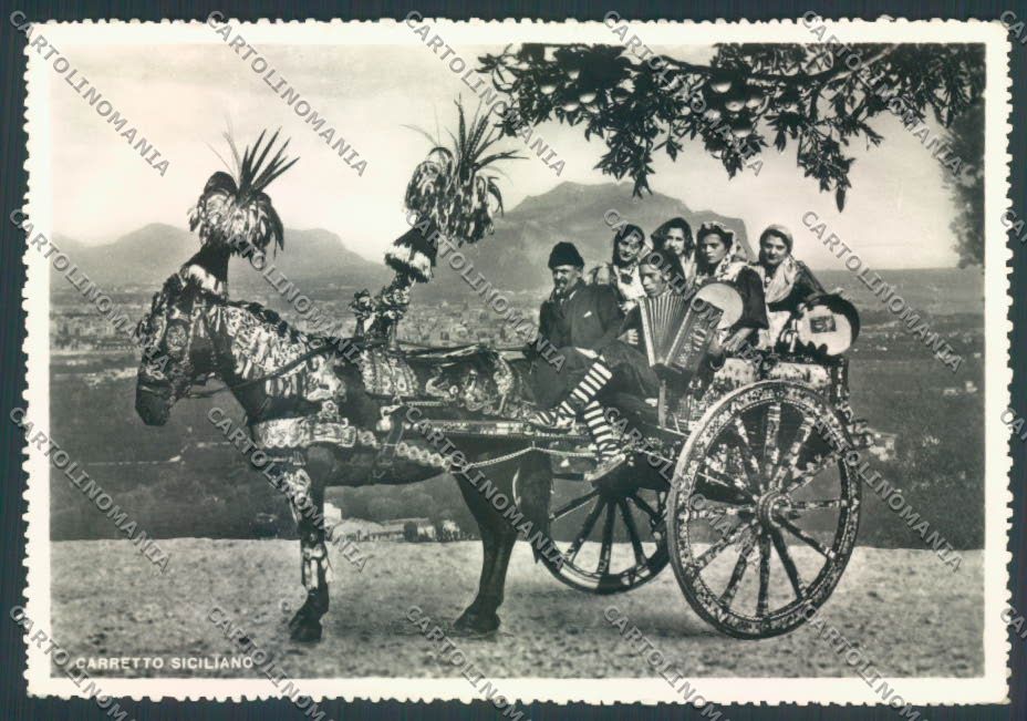 Palermo Città Carro Siciliani Foto FG cartolina ZF7807 – fronte