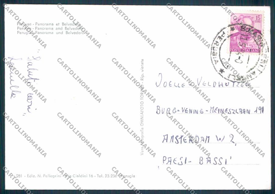 Perugia Città Foto FG cartolina ZF7818 – retro