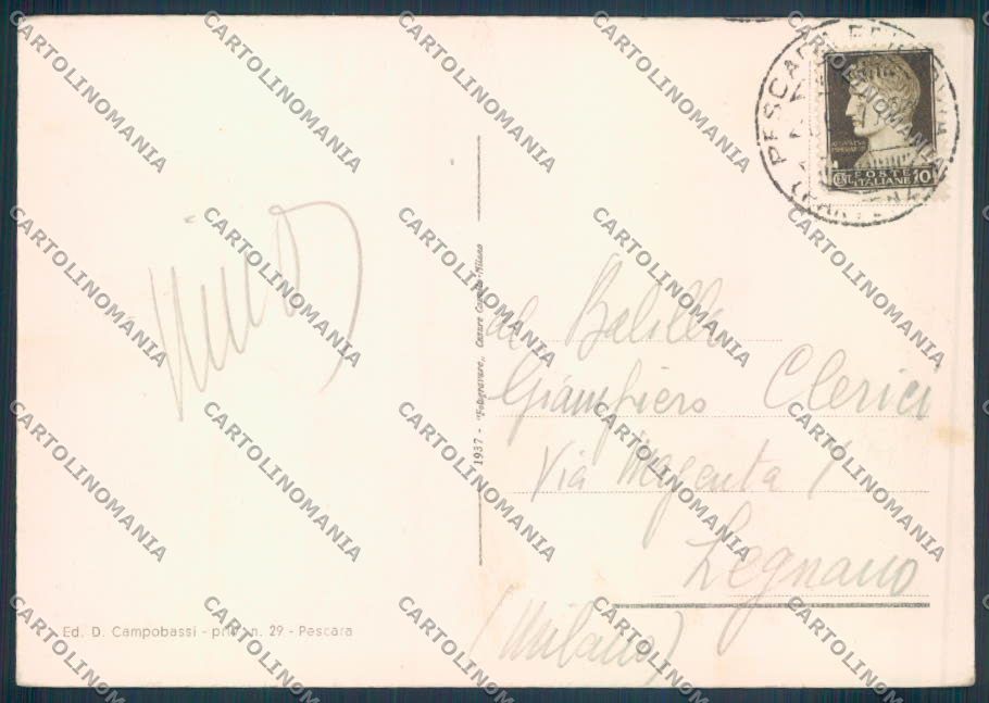 Pescara Città FG cartolina ZF7830 – retro