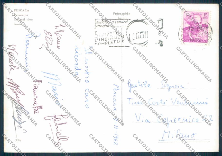 Pescara Città Foto FG cartolina ZF7847 – retro