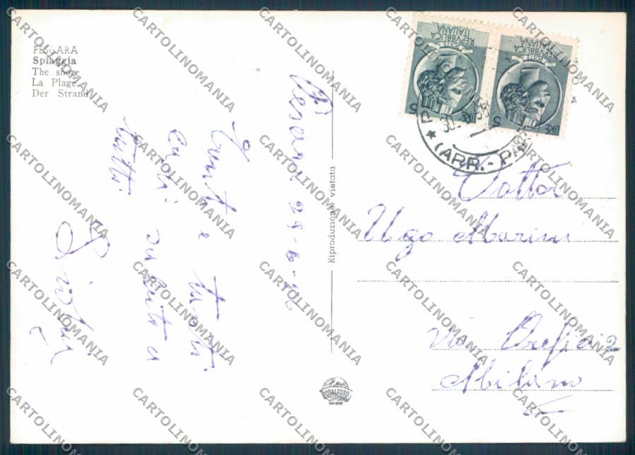 Pescara Città Foto FG cartolina ZF7850 – retro