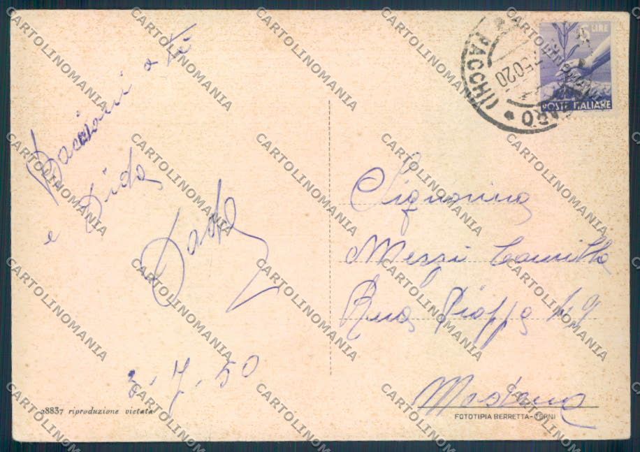 Pesaro Città Barca FG cartolina ZF7864 – retro