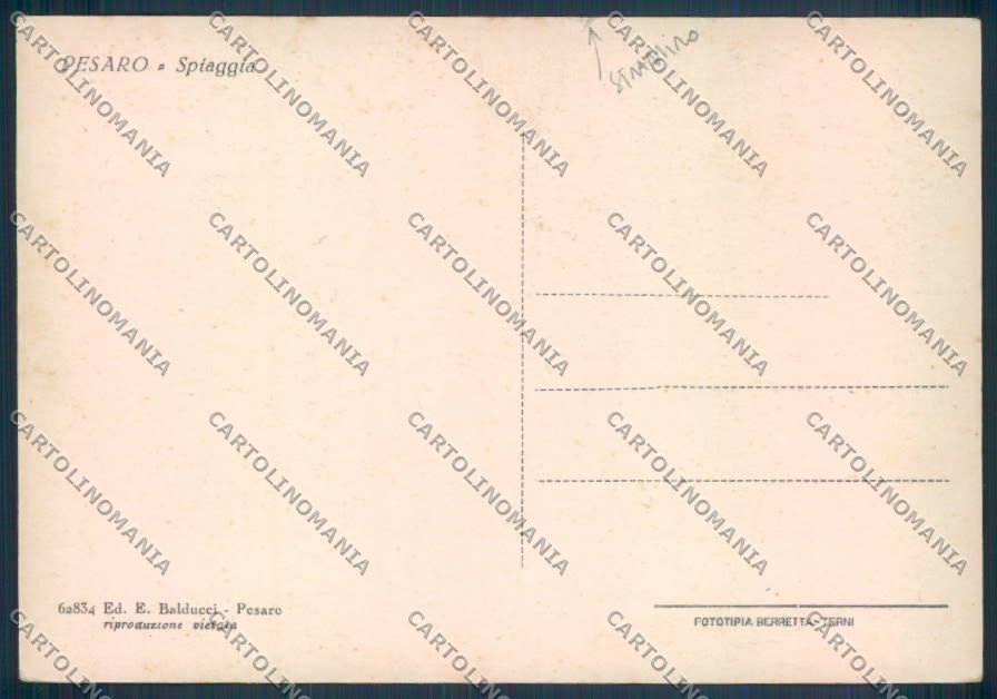 Pesaro Città STRAPPINO FG cartolina ZF7881 – retro