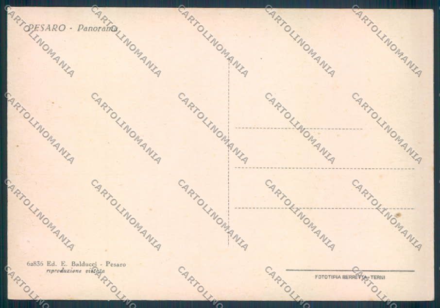 Pesaro Città FG cartolina ZF7885 – retro