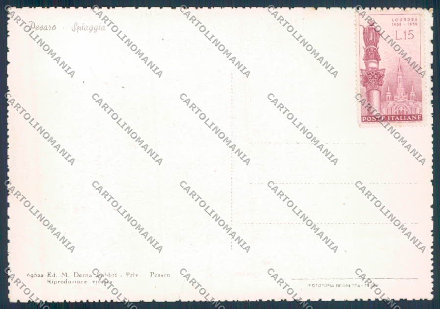 Pesaro Città FG cartolina ZF7889 – retro