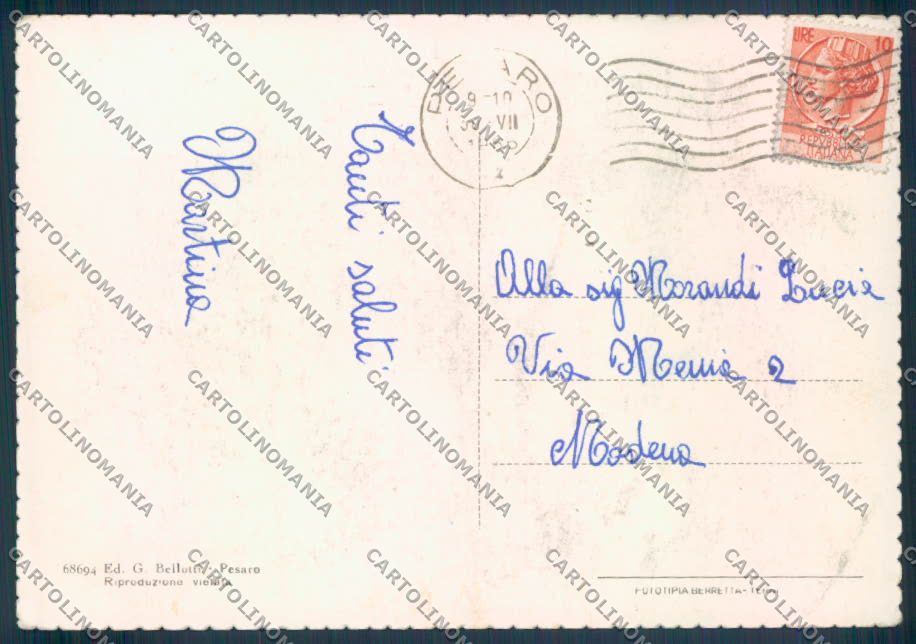 Pesaro Città FG cartolina ZF7894 – retro