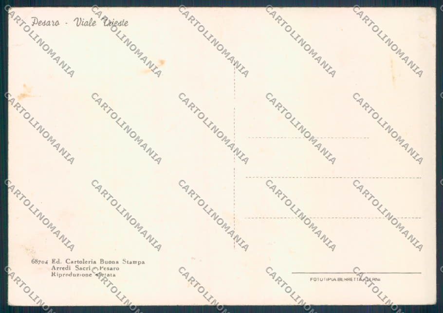 Pesaro Città FG cartolina ZF7903 – retro