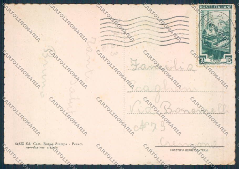 Pesaro Città FG cartolina ZF7906 – retro
