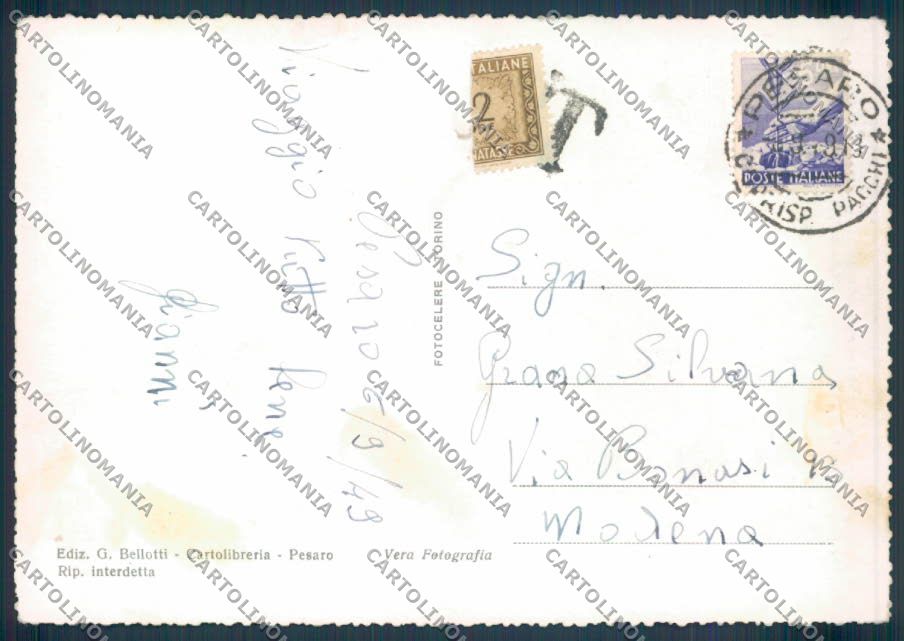 Pesaro Città Foto FG cartolina ZF7929 – retro