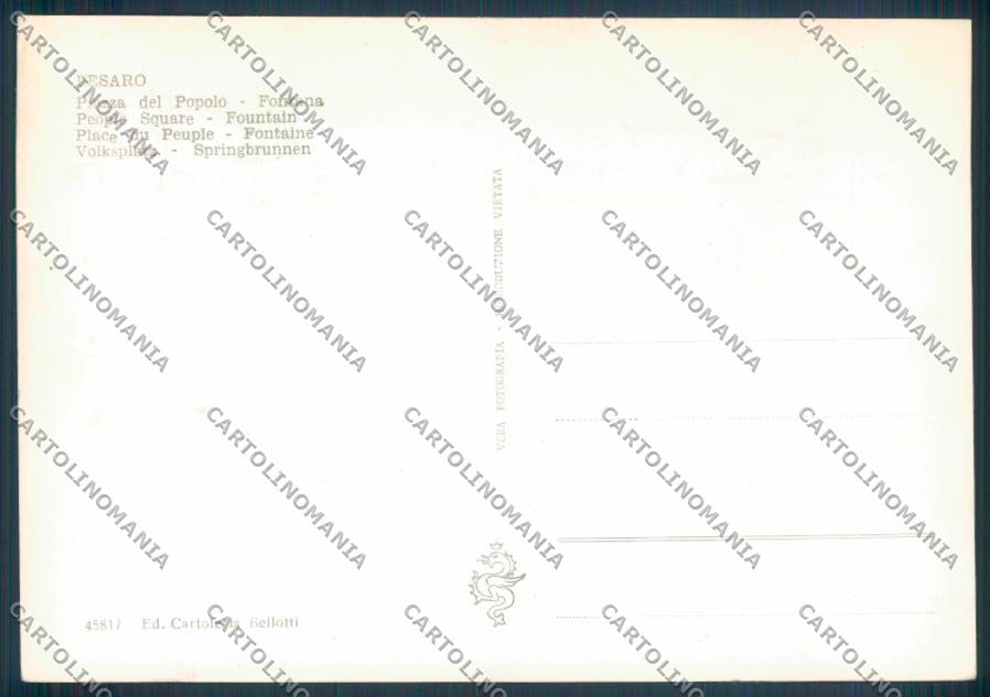 Pesaro Città Foto FG cartolina ZF7940 – retro
